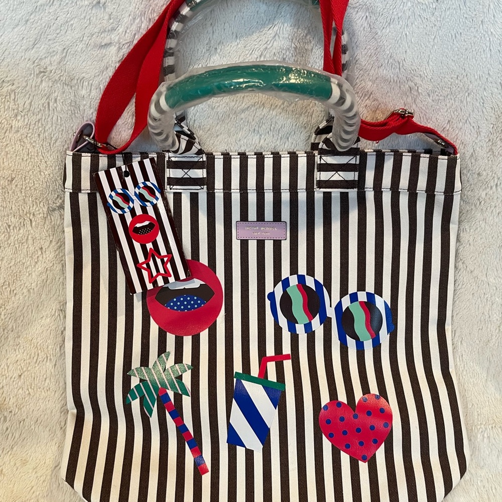 Brand New Henri Bendel (Craig & Karl) canvas magazine/beach tote